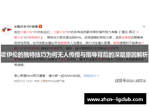 霍伊伦的独特技巧为何无人传授与指导背后的深层原因解析